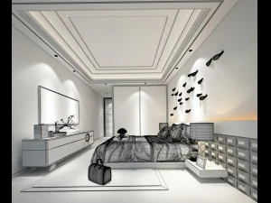 deluxe master bedroom design 34 3D Model