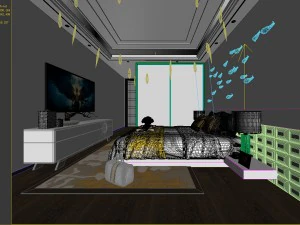 deluxe master bedroom design 34 3D Model