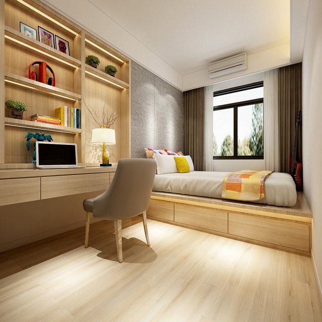 deluxe master bedroom design 35 3D Model .c4d .max .obj .3ds .fbx .stl .blend