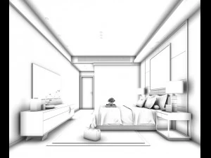 deluxe master bedroom design 36 3D Model