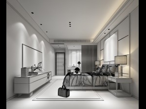 deluxe master bedroom design 36 Modello 3D