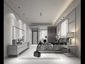 deluxe master bedroom design 36 3D Model