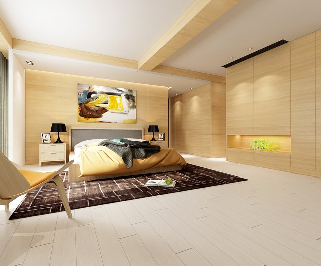 deluxe master bedroom design 39 Modèle 3D .c4d .max .obj .3ds .fbx .stl .blend 