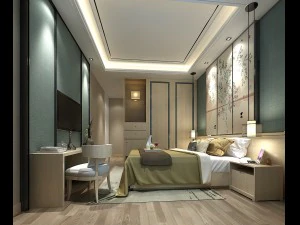 डीलक्स मास्टर बेडरूम डिजाइन 40 3D मॉडल