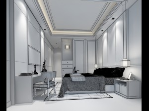 deluxe master bedroom design 40 Model 3D