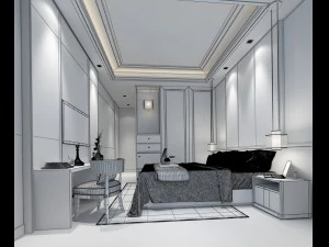 deluxe master bedroom design 40 3D Model