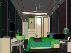 deluxe master bedroom design 40 Model 3D