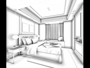deluxe master bedroom design 41 3D Model