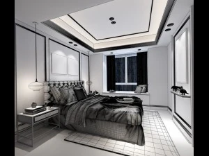 deluxe master bedroom design 41 3D Model