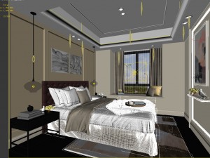 deluxe master bedroom design 41 Modèle 3D