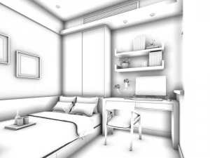 deluxe master bedroom design 42 3D Model