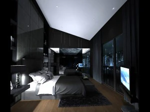 디럭스 마스터 침실 디자인 44 3D 모델