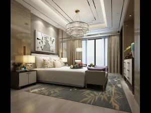 디럭스 마스터 침실 디자인 45 3D 모델