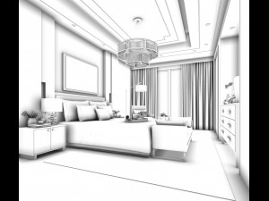 deluxe master bedroom design 45 3D Model