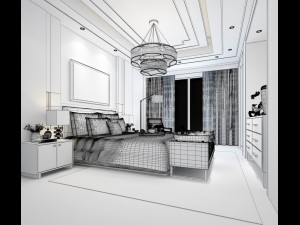 deluxe master bedroom design 45 3D Model