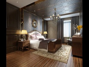 디럭스 마스터 베드룸 디자인 46 3D 모델