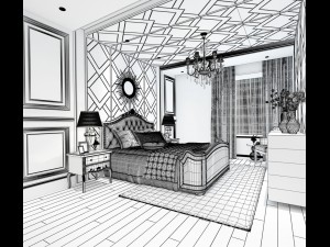 deluxe master bedroom design 46 3D Model