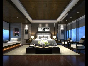 디럭스 마스터 베드룸 디자인 48 3D 모델