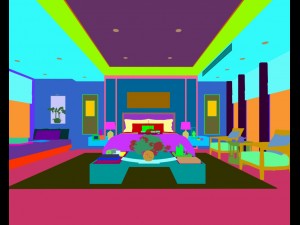 deluxe master bedroom design 48 3D मॉडल