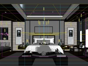 deluxe master bedroom design 48 3D Model