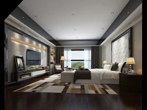 Дизайн главной спальни класса люкс 49 3D Модель