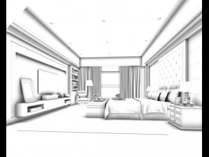 deluxe master bedroom design 49 3D Model
