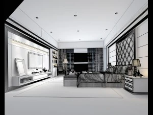 deluxe master bedroom design 49 3D Model