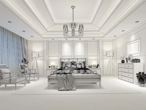 deluxe master bedroom design 50 3D Model