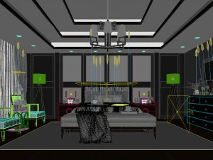 deluxe master bedroom design 50 3D Model