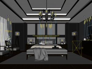 deluxe master bedroom design 50 3D-Modell