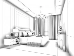 deluxe master bedroom design 51 3D Model