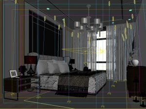 deluxe master bedroom design 51 3D Model