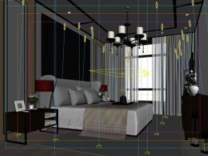 deluxe master bedroom design 51 3D Model