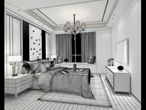 deluxe master bedroom design 52 3D Model