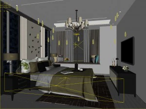 deluxe master bedroom design 52 3D Model
