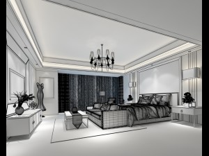 deluxe master bedroom design 53 3D Model