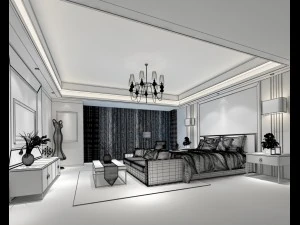 deluxe master bedroom design 53 3D Model