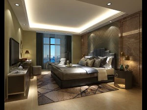디럭스 마스터 침실 디자인 54 3D 모델