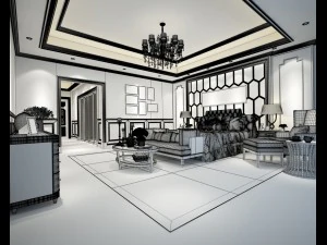 deluxe master bedroom design 55 3D Model