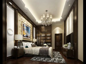 디럭스 마스터 침실 디자인 57 3D 모델