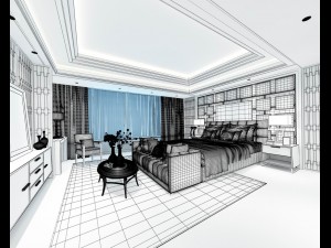 deluxe master bedroom design 58 Model 3D