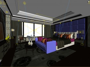 deluxe master bedroom design 58 Model 3D