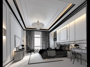 deluxe master bedroom design 60 3D Model