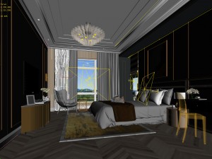 deluxe master bedroom design 60 3D Model