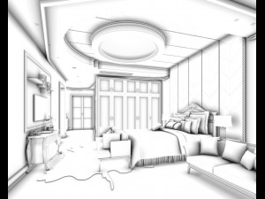 deluxe master bedroom design 61 Modelo 3D