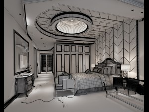 deluxe master bedroom design 61 Modelo 3D
