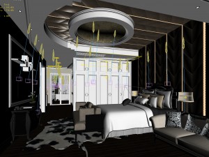 deluxe master bedroom design 61 Modelo 3D