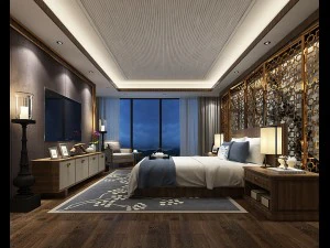 디럭스 마스터 베드룸 디자인 62 3D 모델