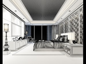 deluxe master bedroom design 62 3D 모델
