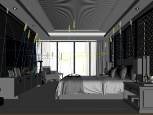 deluxe master bedroom design 62 3D 모델